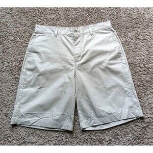 Disney Parks Khaki Shorts Men's Size 34 Regular Fit Mickey Mouse Embroidered